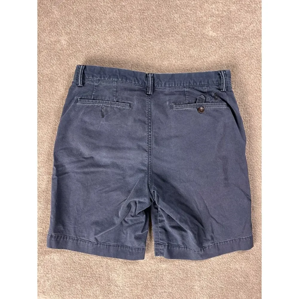 Polo Ralph Lauren Shorts Mens 31 Navy Blue Stretch Classic Fit Chino